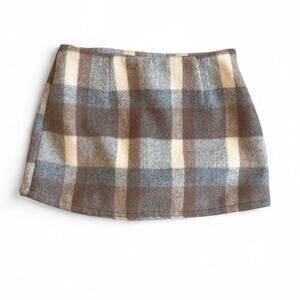 Wool Blend Sadie and Sage Plaid mini Skort Women’s M